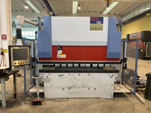 USED PRESS BRAKE retrofitted SCHIAVI HFB 80-25 year 2006