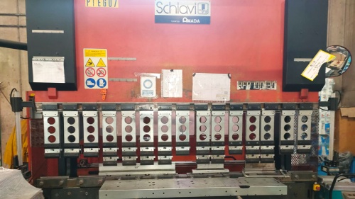 USED PRESS BRAKE retrofitted SCHIAVI HFB 100-3 Special Light year 2000